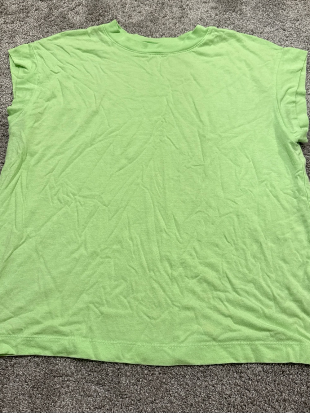 a new day Neon Lime Green Short Sleeve Tee